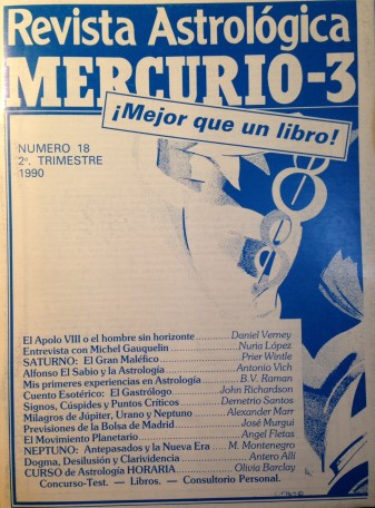 portada mercurio 3 número 18, 1990